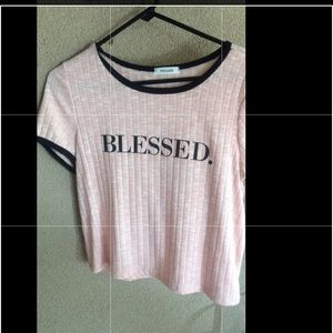 Shirt that says Blessed